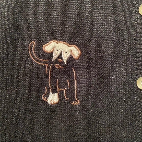 Christopher & Banks Vest Women’s Size M Animals Novelty Button Down Sweater - Picture 4 of 14